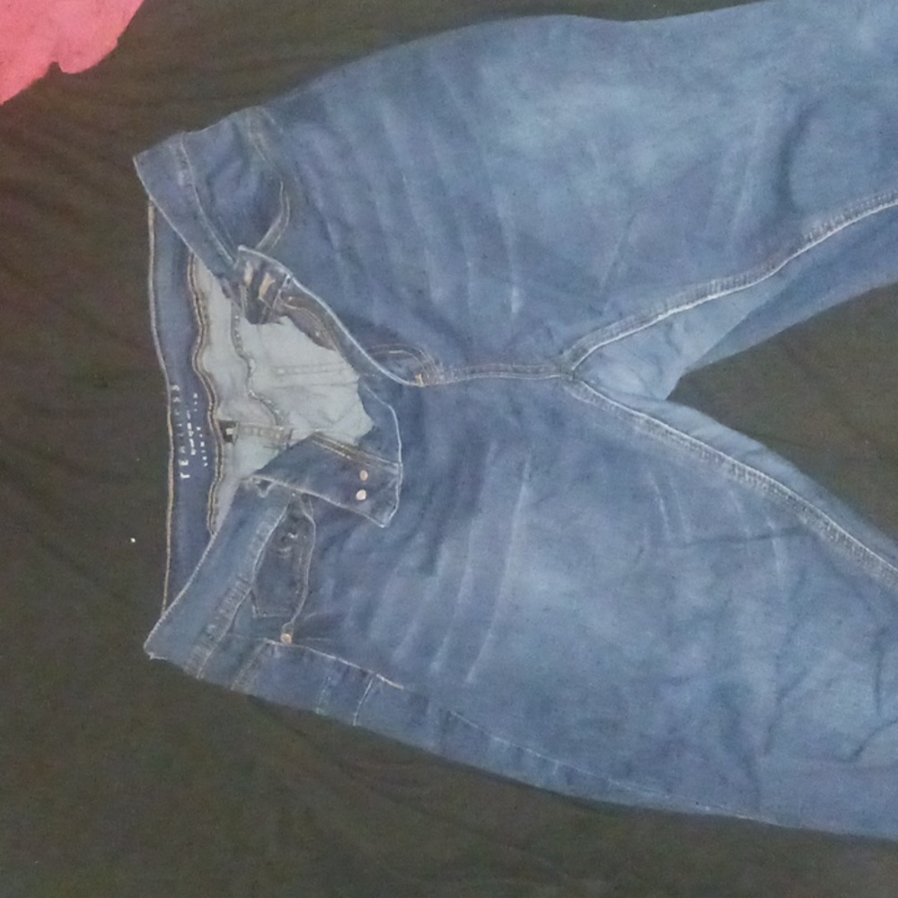 Jeans, blue, slim fit at legs, nice fit at legs